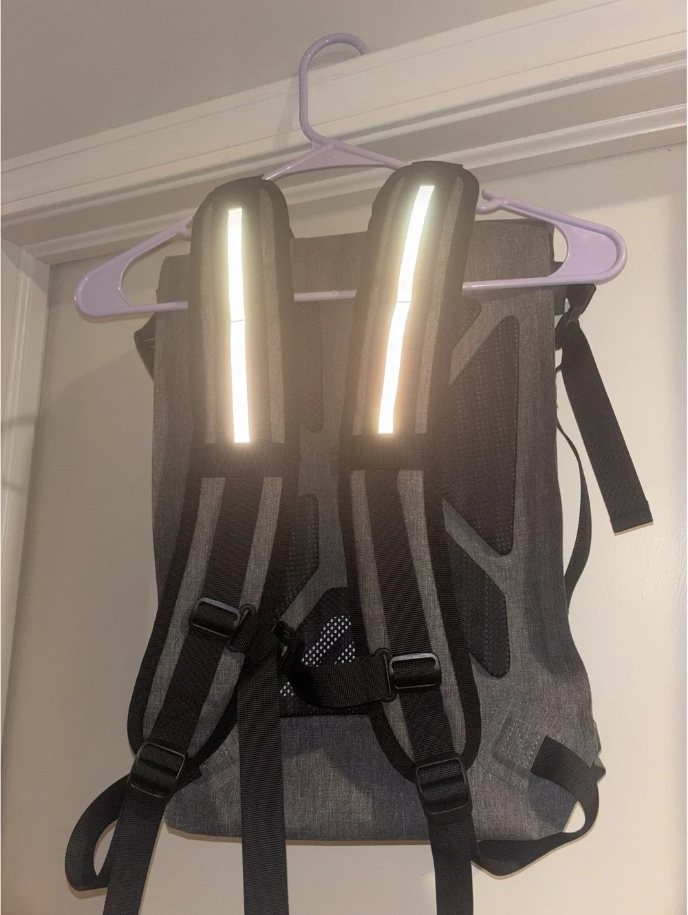 Quest 20L Water Resistant Roll Top Backpack Gray Dry Bag Hiking Camping NWT
